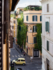 Italian Neighborhood on Rome Afternoon