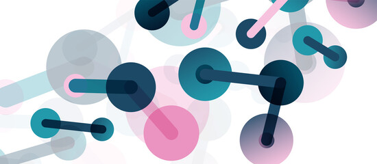 Network concept abstract background. Dots connection. Big data idea. Business template for wallpaper, banner, background or landing