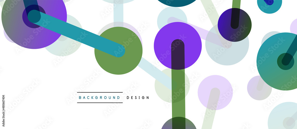 Poster network concept abstract background. dots connection. big data idea. business template for wallpaper