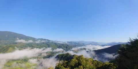view of the mountains