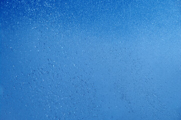 blue summer raindrops falling