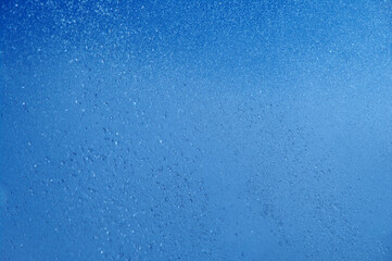 blue summer raindrops falling