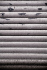 Old metal garage door