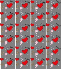 01 pattern love quadrato grigio