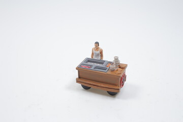 a figure of unlicensed itinerant street food hawker