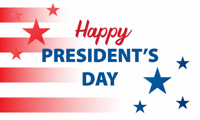 President's Day Background Design. Banner, Poster, Greeting Card. Vector Illustration.