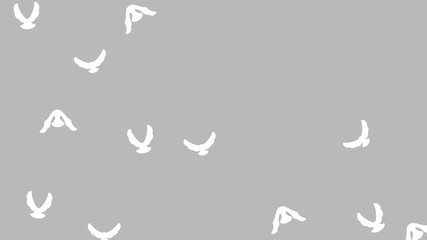 飛び立つ鳥　闇