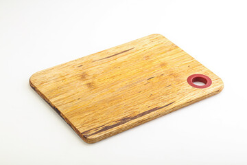 Wooden board for kitchen isolated