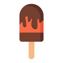 Ice cream collection. Colorful bright ice cream for children. Vector stock illustration. Summer dessert snacks collection. Sweet design elements, isolated on white background.