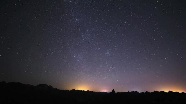 Time-lapse of the starry sky