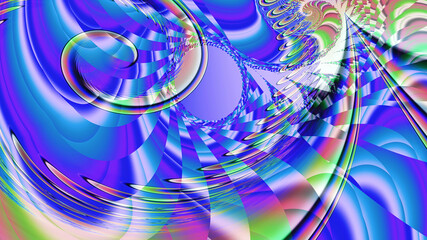 3D Abstract fractal background.