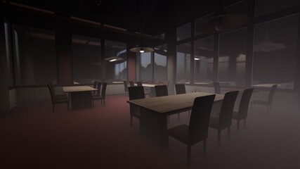 liminal space restaurant