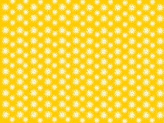 Yellow background and have white dots.