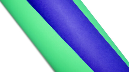 Multicolor cardboard paper kept on white background