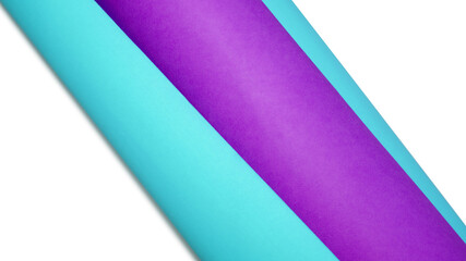 Multicolor cardboard paper kept on white background