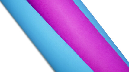 Multicolor cardboard paper kept on white background