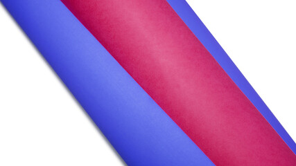 Multicolor cardboard paper kept on white background