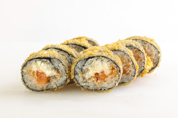 Japanese tempura roll with fish