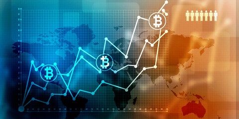 2d rendering bitcoin sign with graph
 
