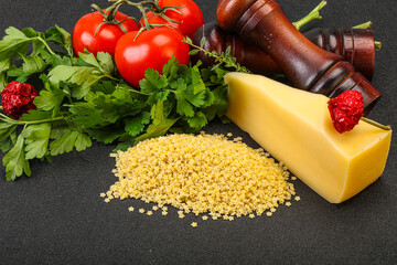 Raw Italian pasta - Stelline for cooking