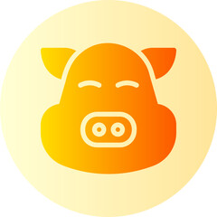 pig gradient icon