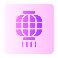 chinese lantern gradient icon