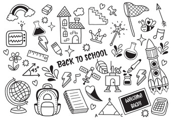 back to school illustration Vector for banner