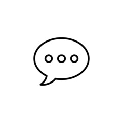 Chat icon. speech bubble sign and symbol. comment icon. message