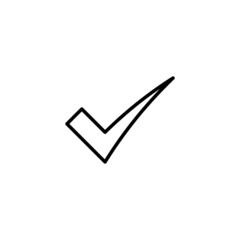 Check mark icon. Tick mark sign and symbol