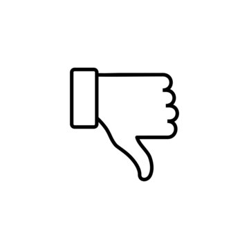 Dislike icon. dislike sign and symbol. Hand with thumb down
