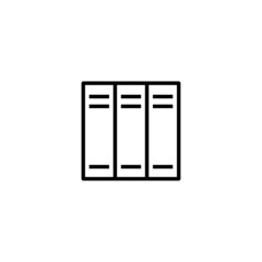 Library icon. education sign and symbol