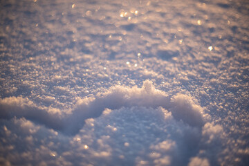 bokeh effect on snow