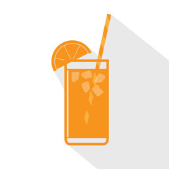 fresh orange juice design, for summer, vector illustrator eps 10