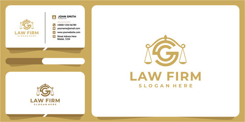 Clean and memorable logo design of letter GS and Attorney at Law Business. Letter GS law firm logo design
