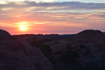 Fototapeta na wymiar Moab Utah Desert Red Rock