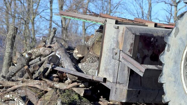 lavoro con trattore