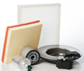 Filters and brake sytem for car