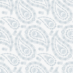Materiał do szycia Paisley seamless vector pattern for fabric design.