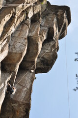 climber on the rock