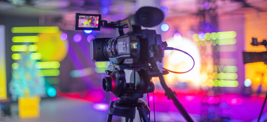 TV camera in recording