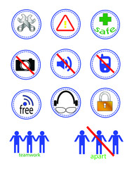 icons set for company