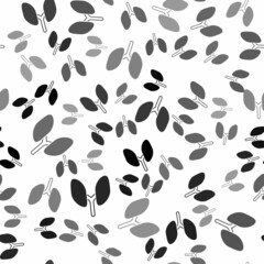 Black Lungs icon isolated seamless pattern on white background. Vector