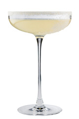 Classic Margarita or Daiquiry cocktail isolated copy space.
