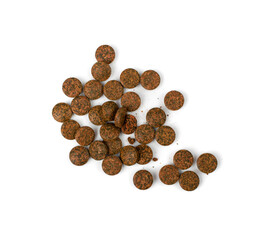 Pressed Brown Pills Isolated