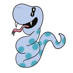 anime style snake illustration