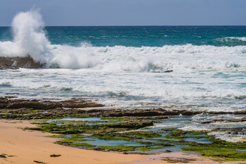 Rocks and splashes - seascape at Bermagui