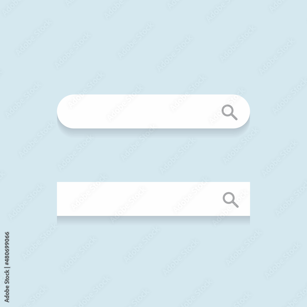 Poster mini search bar icon vector in flat style. website box sign symbol