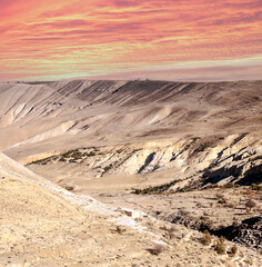 Desert of Shobak in Jordan