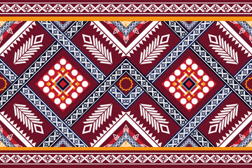 Oriental ethnic seamless traditional background design for carpet, wallpaper, clothing, wrap, batik, fabric, embroidery, vector illustration