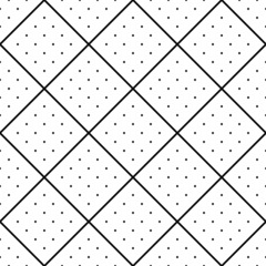 Seamless geometric checked dots pattern.